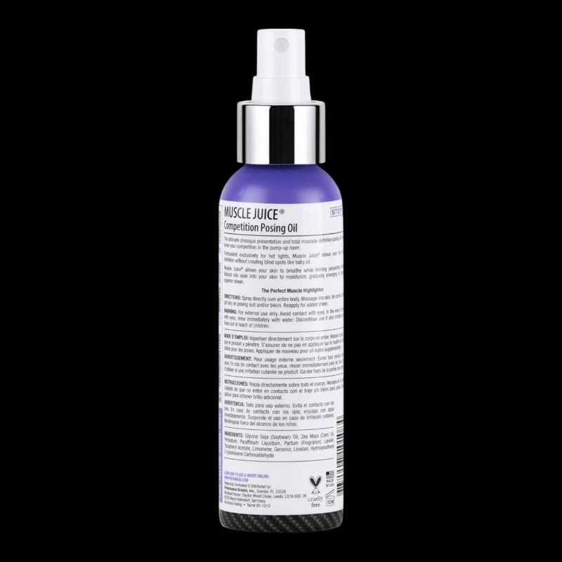 Aceite para posar jugo muscular | Competidor de Vicorne