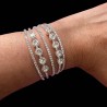 Bracelet Sopra 2 or strass blanc | Vicorne Competitor