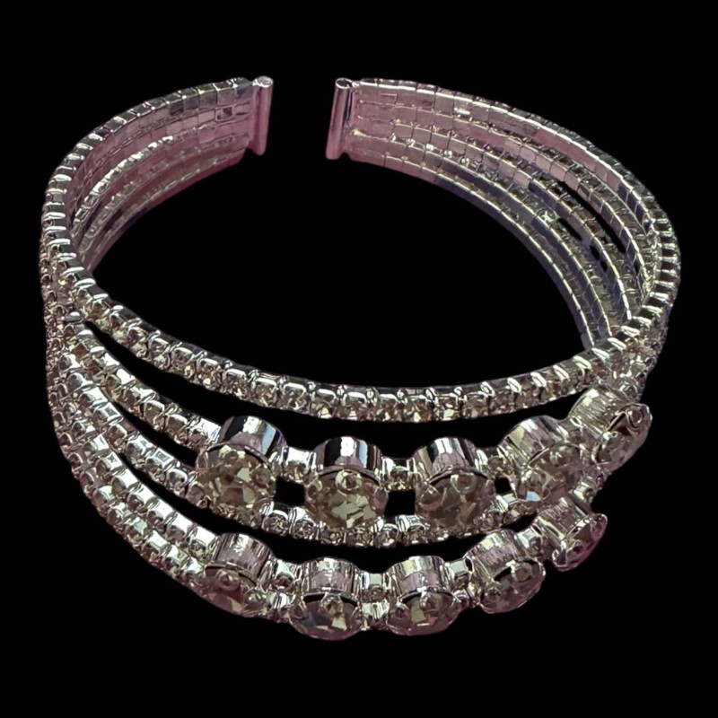 Bracelet Sopra 2 or strass blanc | Vicorne Competitor