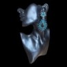 Boucles d’oreilles Camina or strass 8cm | Vicorne Competitor