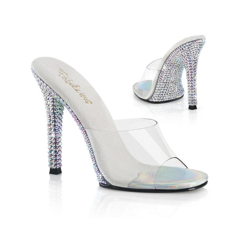 Fabulicious mules Gala01DML AB con strass 11,5 cm | Competidor de Vicorne